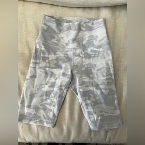 Lululemon camo biker shorts